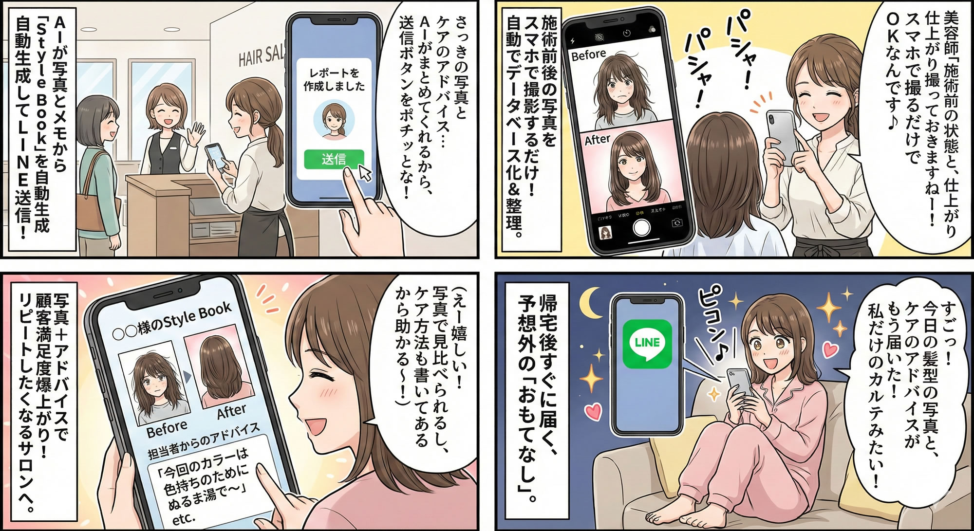 AIビューティーカルテで悩みが解決。音声でカルテ自動作成、施術写真をクラウド管理できる美容サロン向けシステム